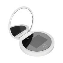 Espelho De Maquiagem De Bolso Com Proteção UV E Câmera De Teste De Protetor Solar, Ampliação 2X, 3.5 Espelho De Maquiagem De Bolso Com Proteção UV E Câmera De Teste De Protetor Solar, Ampliação 2X, 3.5