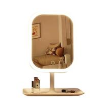 Espelho De Maquiagem De Mesa LED Regulável Com Controle Por Toque Para Mulheres, Espelho De Quarto