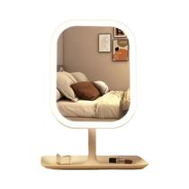 Espelho De Maquiagem De Mesa Para Quarto De Meninas Com Luz, Novo Estilo, Espelho Quadrado Para Casa - NONE