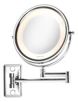 Espelho De Maquiagem De Parede Com Lente E Luz Gardie Bivolt