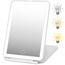 Espelho de maquiagem DenCert Rechargeable Travel 72 LED Lighted