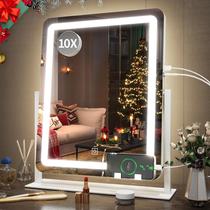 Espelho de Maquiagem FENNIO com LED Iluminado (56cm) - 3 Cores de Iluminação