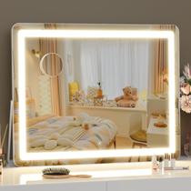 Espelho de maquiagem Gvnkvn Lighted Vanity com luzes 14x10cm 120 LEDs