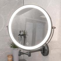 Espelho de maquiagem Hasipu 25cm montado na parede com luzes 10x Magnif