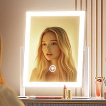 Espelho de Maquiagem Iluminado Gvnkvn - Hollywood com Luzes (15.2")