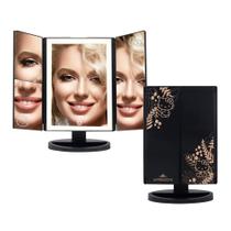 Espelho de maquiagem Impressions Vanity Hello Kitty Trifold LED Espelho de maquiagem Impressions Vanity Hello Kitty Trifold LED