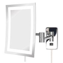 Espelho de maquiagem JERDON JRT710CL Wall Mount 5X Chrome com luz