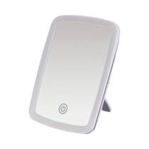 Espelho De Maquiagem LED Ajustável Com Sensor De Toque, Iluminação Em 3 Cores, Carregamento USB,