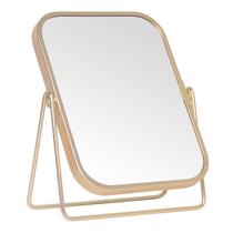 Espelho de maquiagem LONGSHENG Gold Double Side Square Vanity