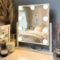 Espelho de maquiagem LuxeVue Vanity Mirror com luzes giratórias de 360