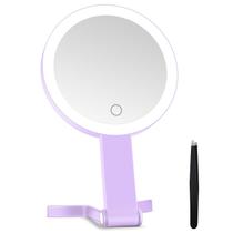 Espelho de maquiagem MIYADIVA 30X Magnifying com roxo claro Espelho de maquiagem MIYADIVA 30X Magnifying com roxo claro