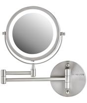 Espelho de maquiagem OVENTE 7 Lighted Wall Mount com ampliação de 1X/7X Espelho de maquiagem OVENTE 7 Lighted Wall Mount com ampliação de 1X/7X