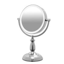 Espelho de maquiagem OVENTE 8 Lighted Tabletop com ampliação de 1X/10X
