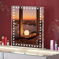 Espelho de maquiagem VANITII Hollywood 12x9 com 48 luzes LED 10X Espelho de maquiagem VANITII Hollywood 12x9 com 48 luzes LED 10X