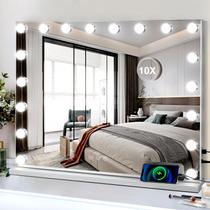 Espelho de maquilhagem DASLAVA Hollywood 28x22in com 18 lâmpadas e luzes LED