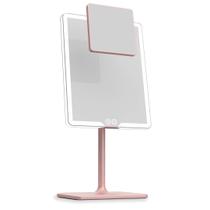 Espelho de maquilhagem LUNA London ORBIT cinza com luzes 7X 1X