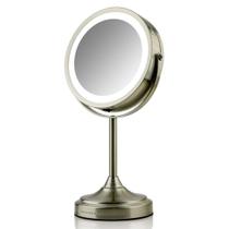 Espelho de maquilhagem OVENTE MCTR70BR1X7X 360 recarregável LED de 7" Espelho de maquilhagem OVENTE MCTR70BR1X7X 360 recarregável LED de 7"