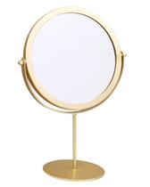 Espelho de Mesa Chique Suporte e Detalhes Dourado Maquiagem - Bisou Papier