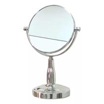 Espelho De Mesa Com Aumento 2x Dupla Face P/ Penteadeira