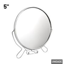 Espelho de Mesa Dupla Face 6x5cm Redondo - Tudo em Caixa