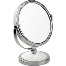 Espelho De Mesa Dupla Face Com Aumento Classic 8483 Mor