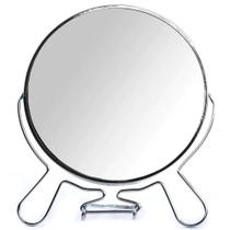 Espelho De Mesa Dupla Face com Lente de Aumento e Pedestal 6"