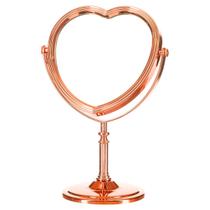 Espelho De Mesa Dupla Face Coração Para Maquiagem Penteadeira
