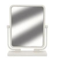 Espelho de Mesa Dupla Face Moldura Em Plástico P/ Maquiagem Branco Espelho de Mesa Dupla Face Moldura Em Plástico P/ Maquiagem Branco