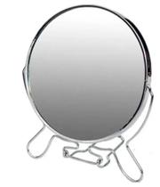 Espelho De Mesa Duplo Aumento Metal 14cm 767057