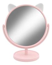 Espelho De Mesa Gato Maquiagem Beleza Decoração Suporte