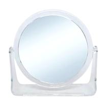 Espelho de Mesa Giratório 12cm Dupla Face Moldura Acrílico
