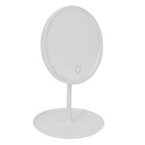 Espelho de Mesa Inteligente Redondo com Luz LED Portátil