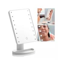 Espelho De Mesa Maquiagem Com 16 Leds Rotação Touch Screen Espelho De Mesa Maquiagem Com 16 Leds Rotação Touch Screen