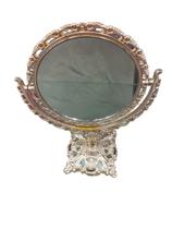 Espelho De Mesa Maquiagem Com Aumento E Moldura Plástica