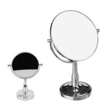 Espelho De Mesa Maquiagem Com Aumento E Suporte Giratório grande - Click Urbano