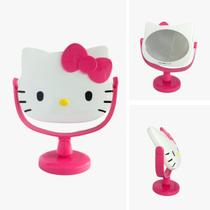 Espelho de Mesa Maquiagem Com Suporte Hello Kitty Infantil