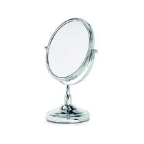 Espelho De Mesa Maquiagem Dupla Face Aumenta 2 X Gira 360 GD