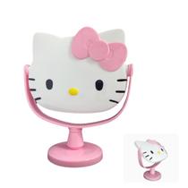 Espelho De Mesa Maquiagem Portátil Infantil Hello Kitty Rosa