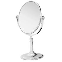 Espelho De Mesa Oval Dupla Face Aumento 5x P/ Maquiagem - PGB