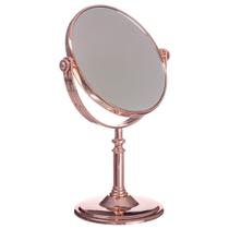 Espelho De Mesa P/ Maquiagem Dupla Face Aumento 2 X / Rosê - PGB