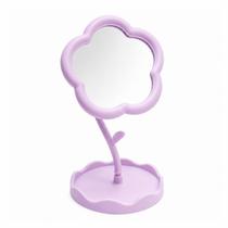 Espelho de Mesa Pequeno com Bandeja para Maquiagem Joias e Acessórios Espelho de Mesa Pequeno com Bandeja para Maquiagem Joias e Acessórios
