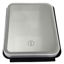 Espelho de Mesa Portátil para Maquiagem em LED Recarregável