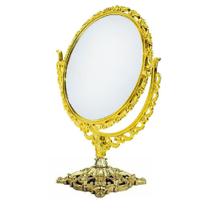 Espelho De Mesa Princesas Duplo Oval Zoom Aumento Maquiagem