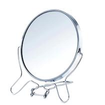 Espelho de Mesa Redondo Dupla Face com Aumento 5 Polegadas