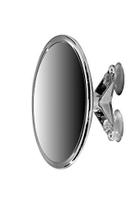 Espelho de montagem em sucção de 6" - espelho de maquiagem de vaidade de ampliação de 5X com Super Sucção de 3 pontos, giratória, rotativa e de travamento de sucção - Britta Products