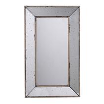 Espelho de parede Benzara Filo 61 cm com bordas de bandeja elevadas retangulares
