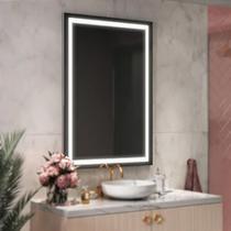 Espelho de Parede com Luz de LED Touch Screen - Design Moderno e Elegante Espelho de Parede com Luz de LED Touch Screen - Design Moderno e Elegante