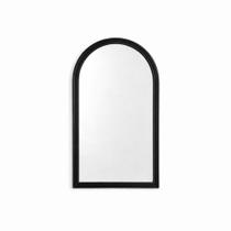 Espelho De Parede Decorativo Arco Oval Base Reta 59cm Para Sala Quarto Banheiro - Preto Espelho De Parede Decorativo Arco Oval Base Reta 59cm Para Sala Quarto Banheiro - Preto