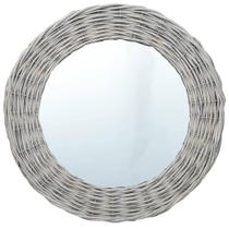 Espelho de parede em vime vidaXL 70 cm feito à mão com moldura de rattan Espelho de parede em vime vidaXL 70 cm feito à mão com moldura de rattan