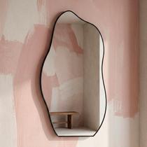 Espelho De Parede Orgânico Sala Lavabo 60x110cm - Mod. Flame - REI DOS VIDROS